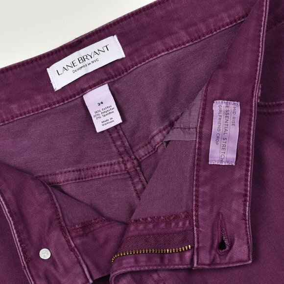 Lane Bryant Girlfriend Crop Jeans 24 - Picture 6 of 6